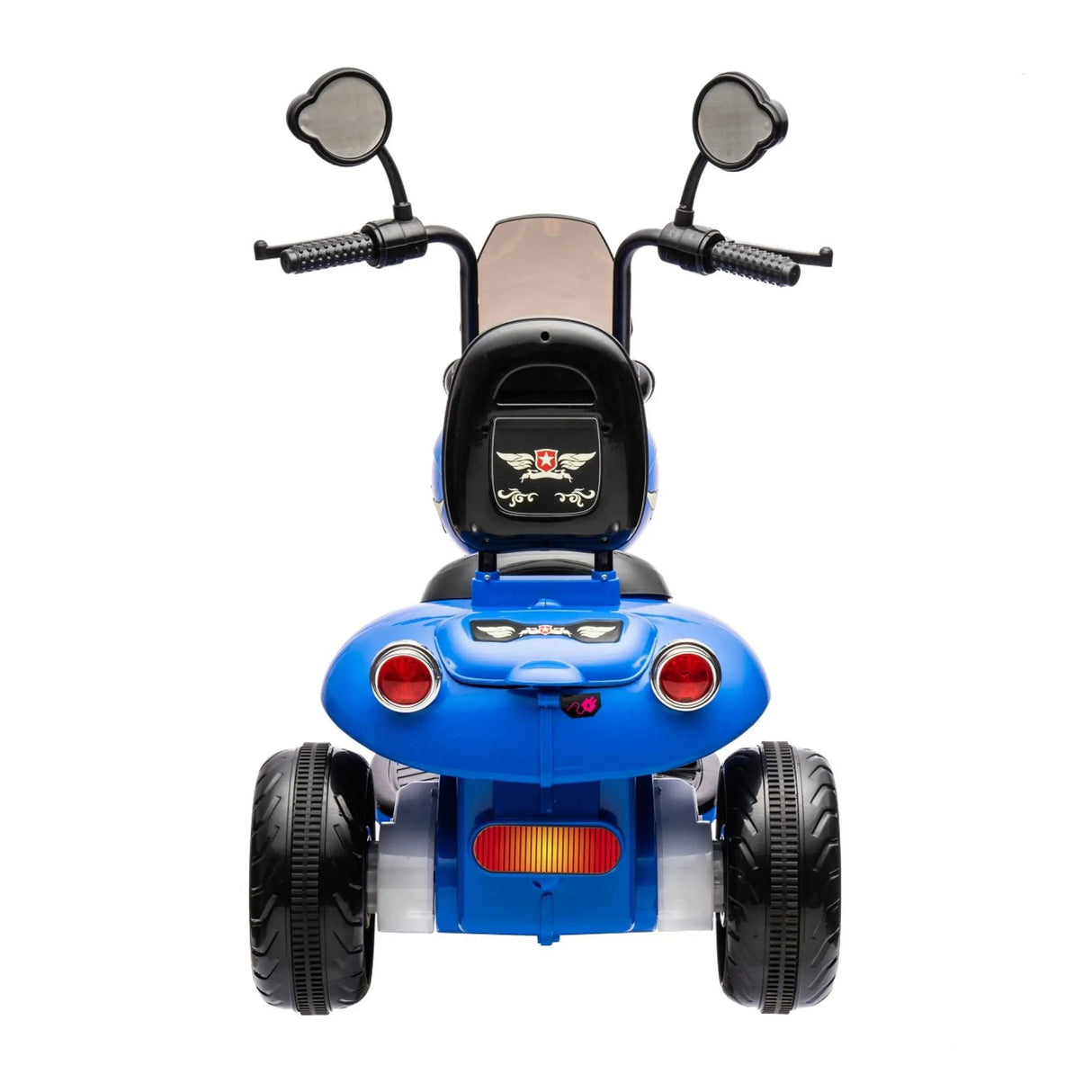 12V 35W Kids 3-Wheel Chopper-Style Cruiser Ride-On Motorcycle with LED Lights
