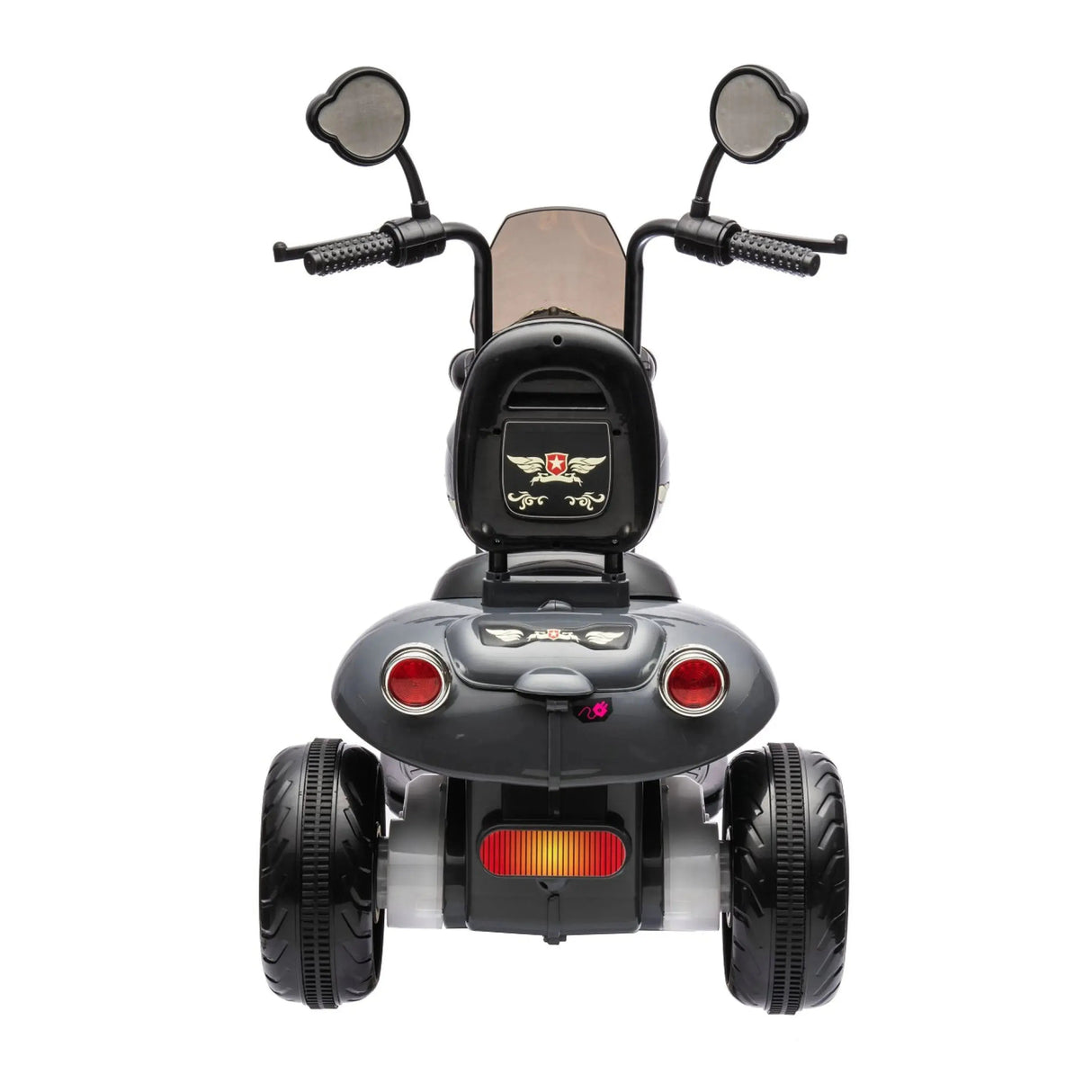 12V 35W Kids 3-Wheel Chopper-Style Cruiser Ride-On Motorcycle with LED Lights