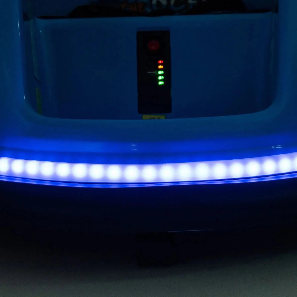 Blue 12V 360° Spin Electric Rechargeable Ride-On Bumper Car with LED Lights, Music, Remote Control