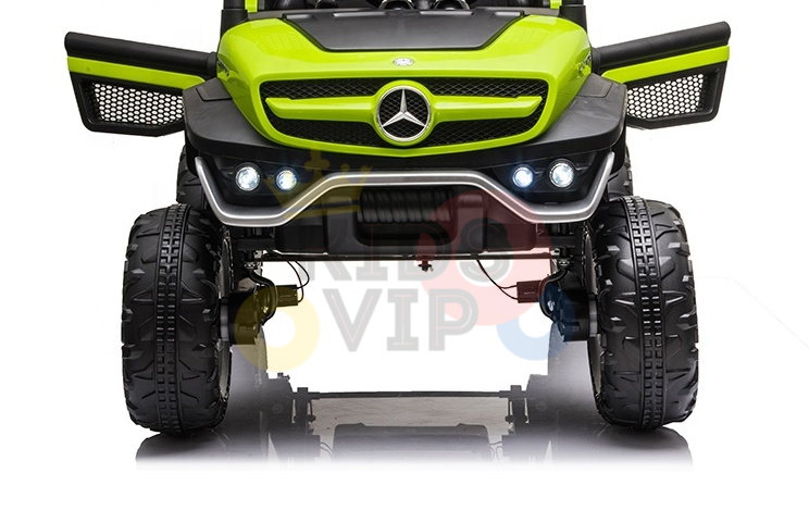 Green 12V/4X4 Official Mercedes Unimog Junior Ride On UTV, Remote Control