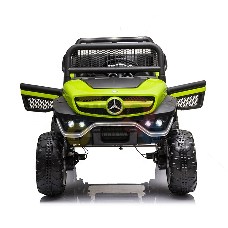 Green 12V/4X4 Official Mercedes Unimog Junior Ride On UTV, Remote Control