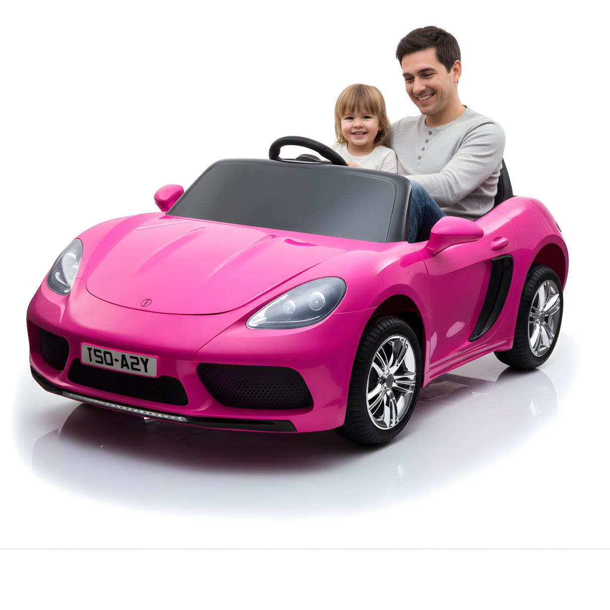 Pink 24V/180W SuperSport XXL Big Kids Ride-On Car W/ Real Rubber Tires & Brushless Motor