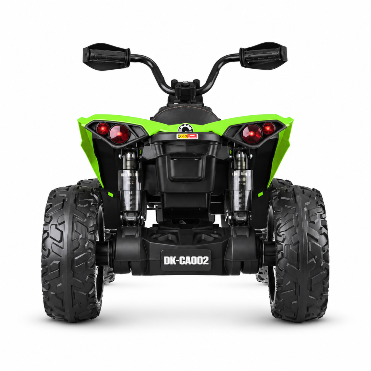 Green 24V Can-Am Renegade 4X4 Premium Edition Ride-On Quad ATV for Kids with EVA Tires, Lights, Music