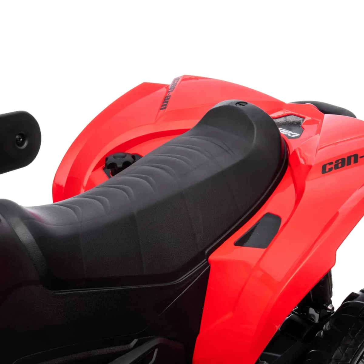 Red 24V Can-Am Renegade 4X4 Premium Edition Ride-On Quad ATV for Kids with EVA Tires, Lights, Music