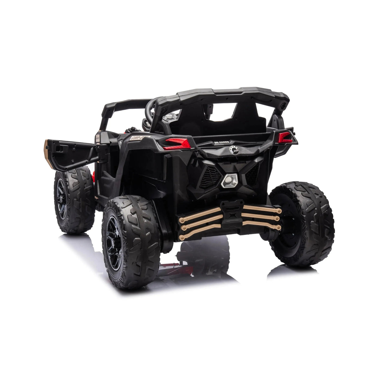 24V Can-Am Maverick 1-Seater 4X4 Kids UTV with EVA Tires, LED Lights, Music, Remote