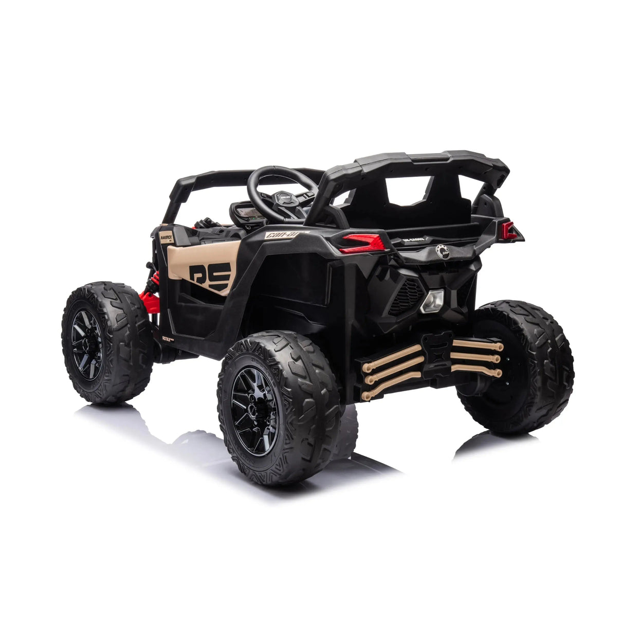 24V Can-Am Maverick 1-Seater 4X4 Kids UTV with EVA Tires, LED Lights, Music, Remote
