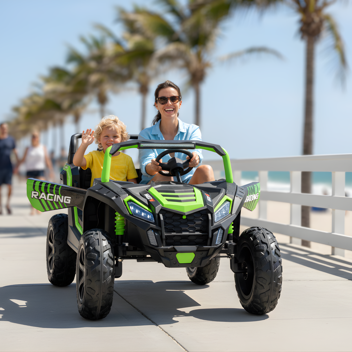Green 24V/180W XXL Big Kids Blade XR Advanced Ride on Buggy W/ Real Rubber Tires & Brushless Motor, NO RC