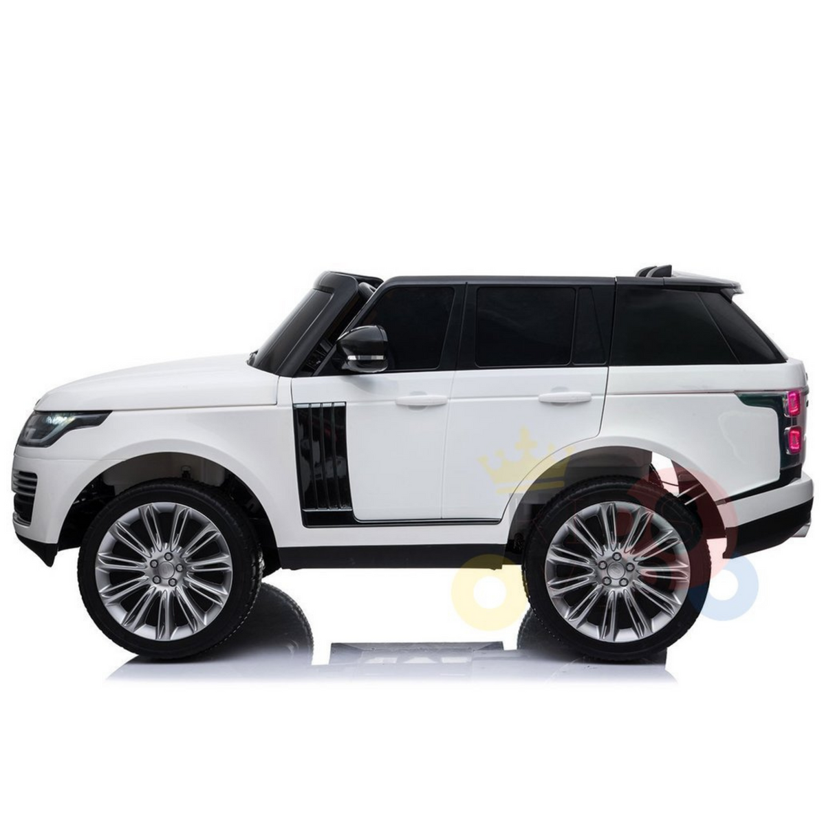 White 24V XXL Range Rover MP4 Edition Ride-On Car Fully Loaded with EVA Wheels, Music & Remote