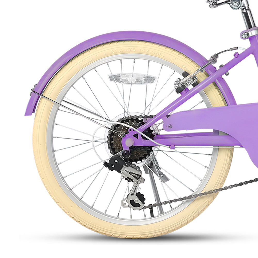 Glerc 20" Best Beach Cruiser Hybrid Kids Bike - Missy