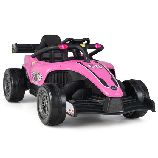 12V Kids Ride-On Electric Formula Racing Car with Music, Remote