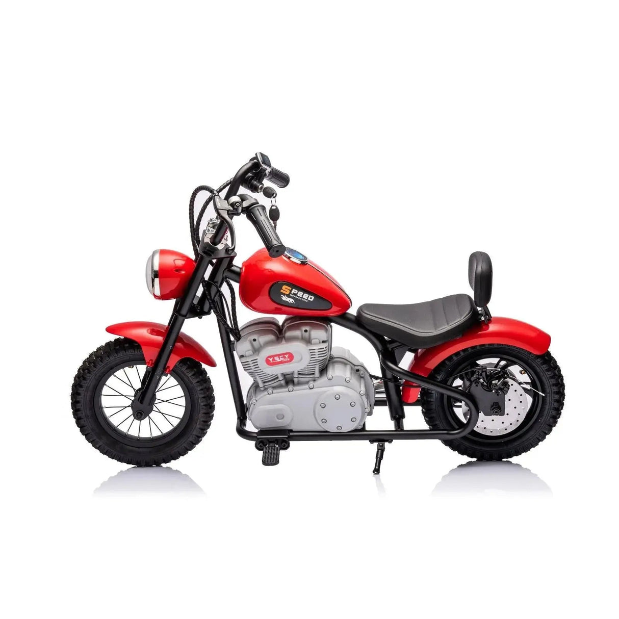 36V 350W E-Chopper Motorbike with Air-Filled Rubber Tires, Brushless Motor