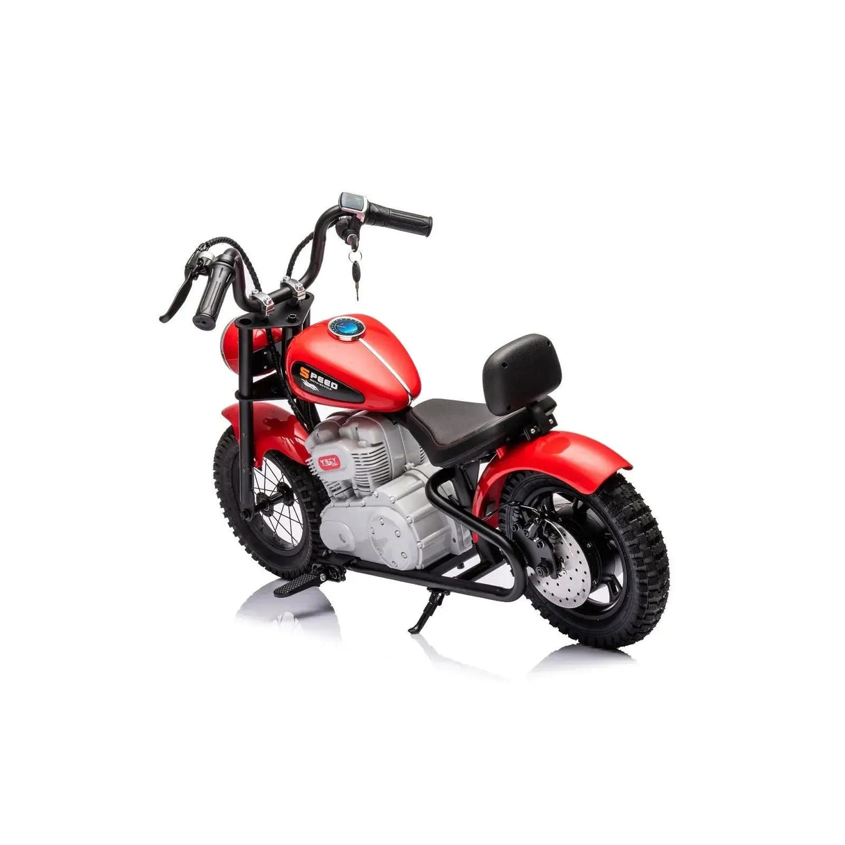 36V 350W E-Chopper Motorbike with Air-Filled Rubber Tires, Brushless Motor