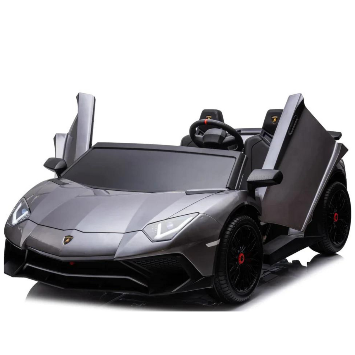 Grey 24V/180W Lamborghini SV Limited Edition XXL Ride-On Supercar with Air-Filled Rubber Tires — 9MPH