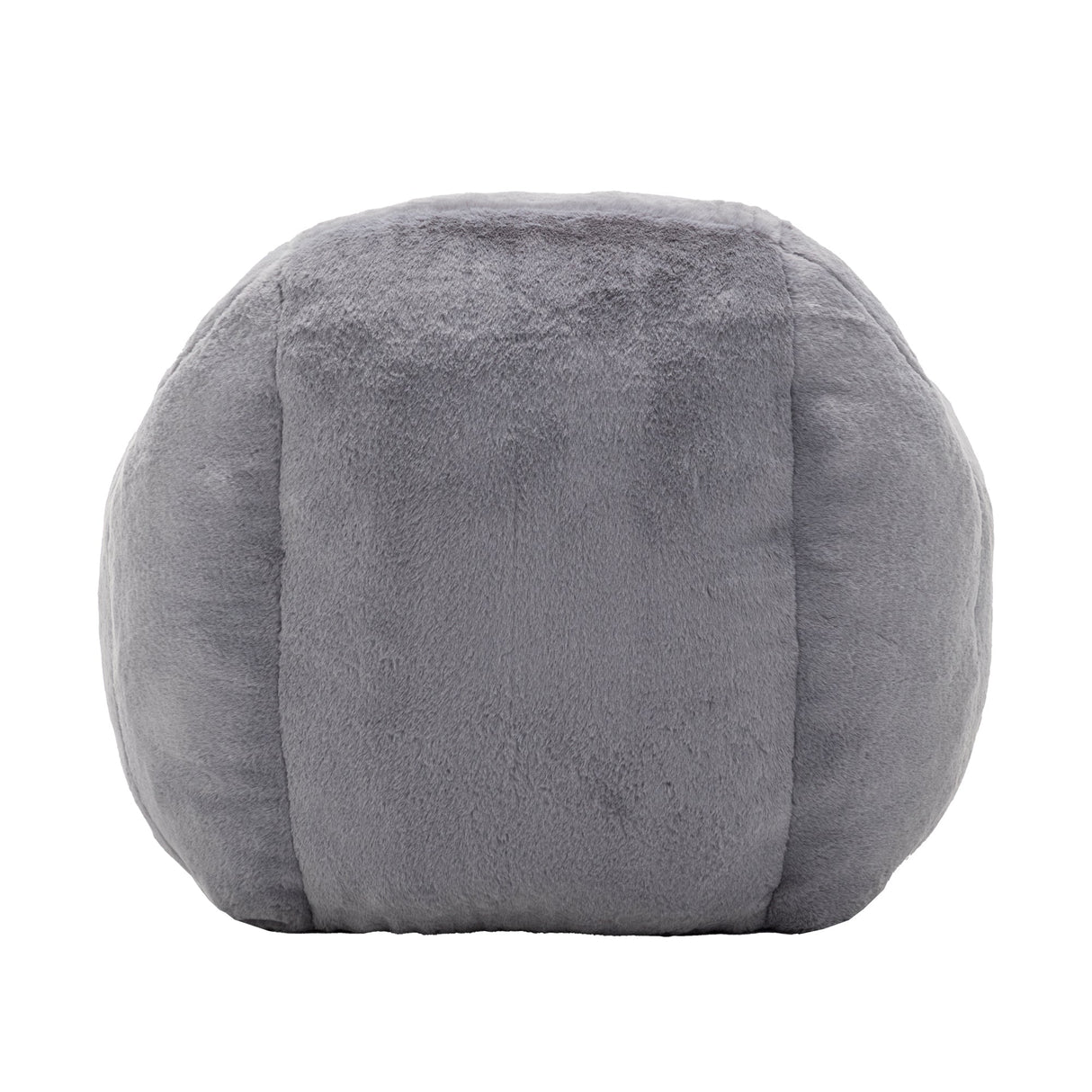 Bean Bag Chair, Comfy Bean Bag Sofa with Back Support, Faux Fur Bean Bag Chair for Adults and Kids, Stuffed Floor Sofa for Living Room, Bedroom, Apartment, Grey