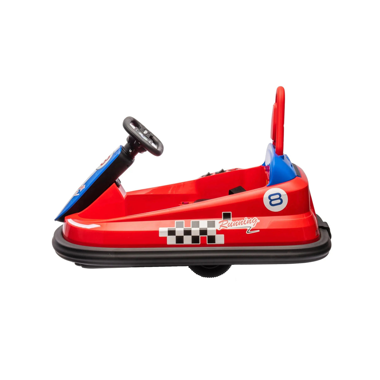 6V 360° Spin Electric Rechargeable Ride-On Bumper Car with LED Lights, Music, Remote Control