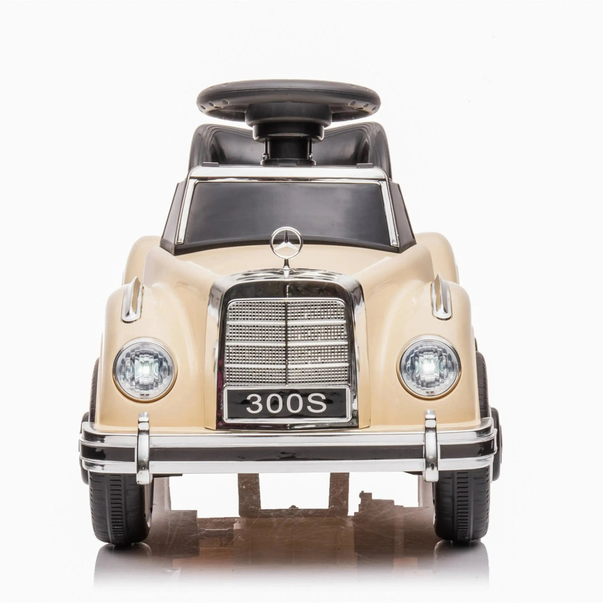 6V Mercedes Benz 300S Toddlers 1-Seater Mini Ride-On Car with LED Lights, Music