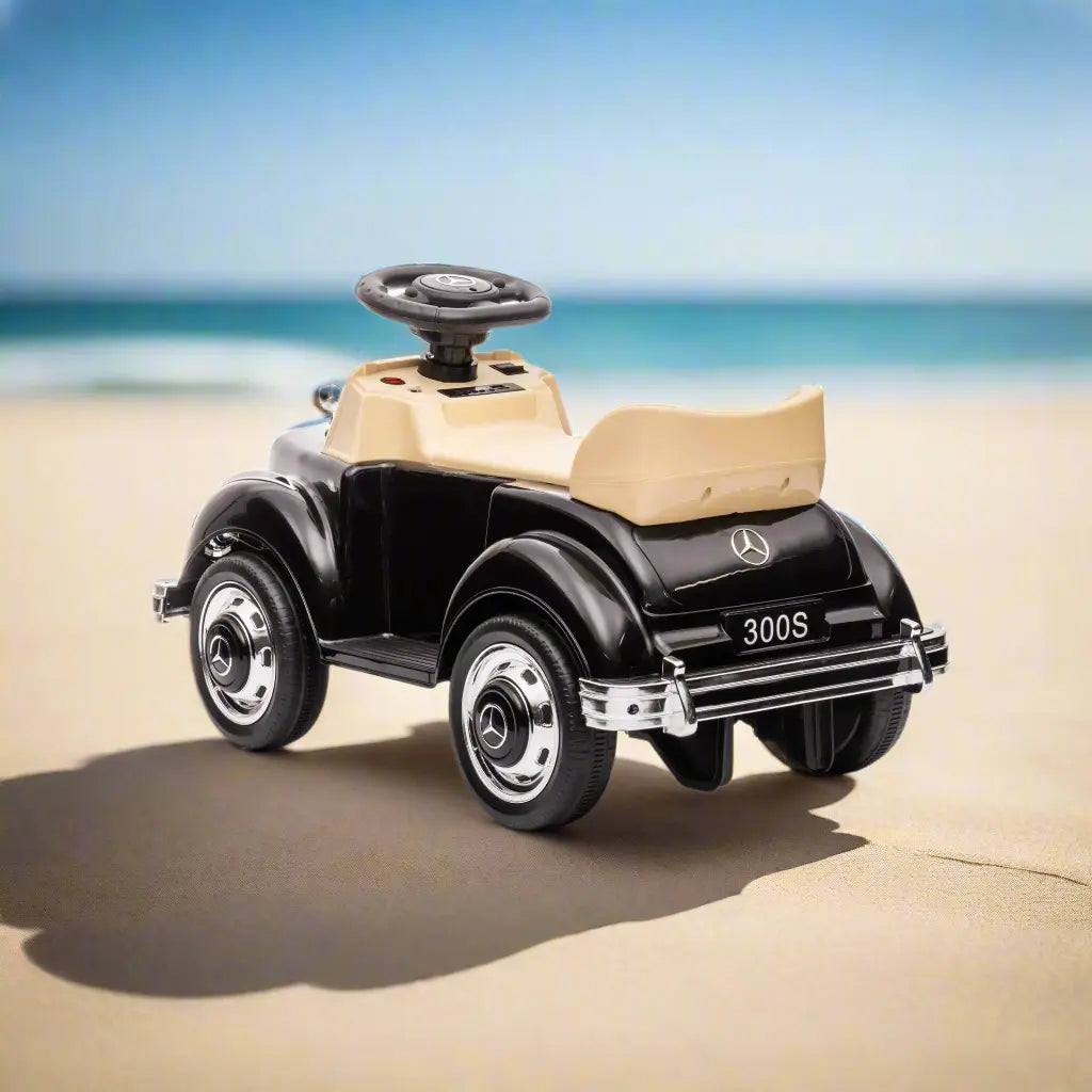 6V Mercedes Benz 300S Toddlers 1-Seater Mini Ride-On Car with LED Lights, Music