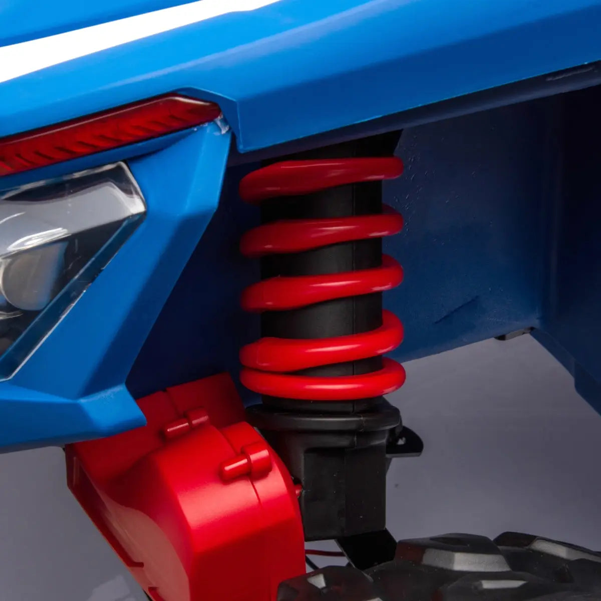 24V Kids Storm Police 4X4 2-Seater UTV with EVA Tires, Emergency Siren, Lights, Music, Remote