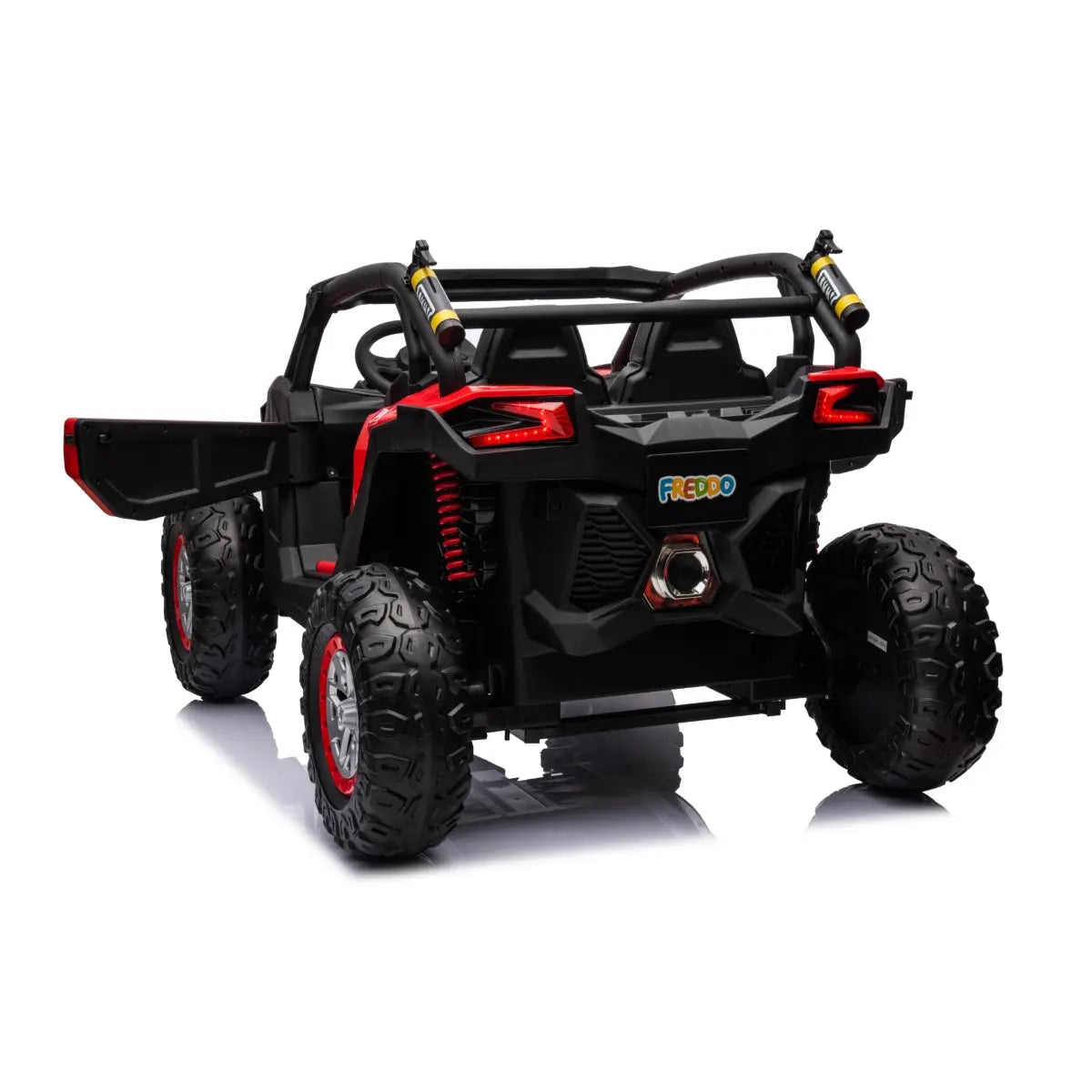 24V Kids Storm 4X4 2-Seater UTV with EVA Tires, Emergency Siren, Lights, Music, Remote