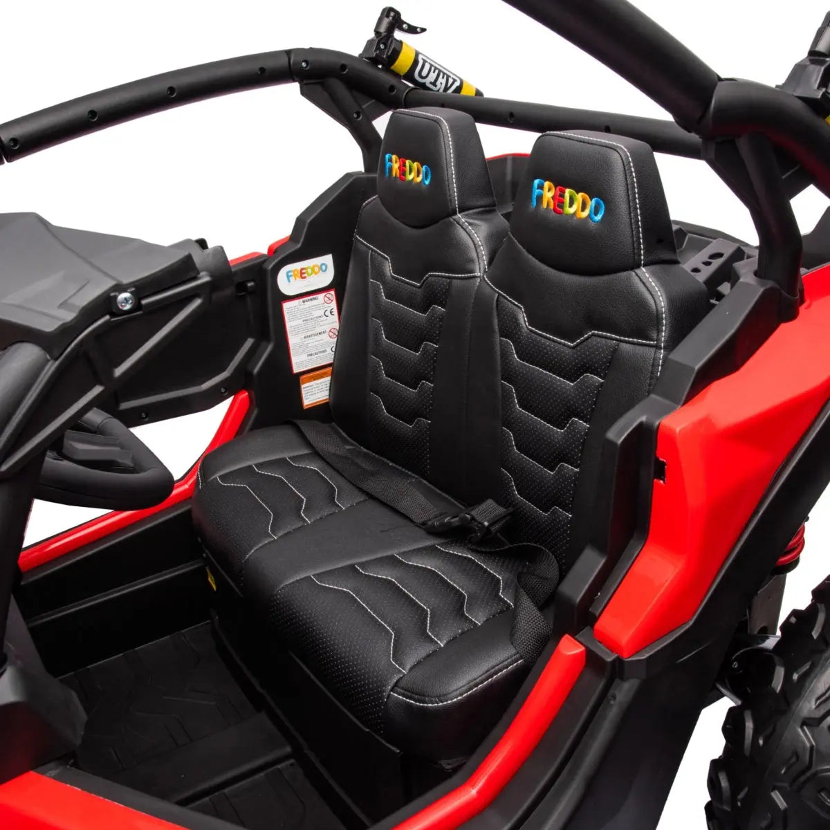 24V Kids Storm 4X4 2-Seater UTV with EVA Tires, Emergency Siren, Lights, Music, Remote