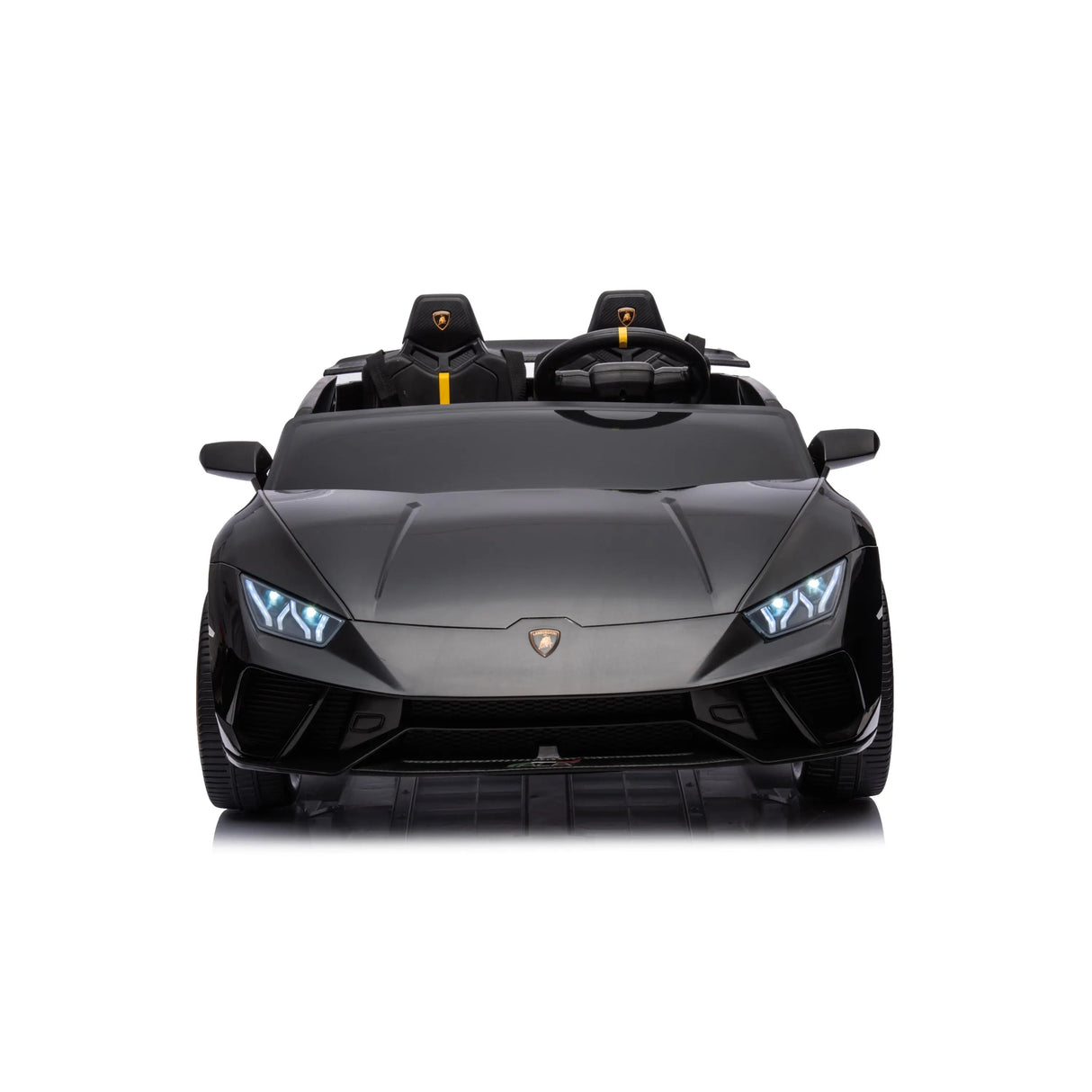 24V Kids Lamborghini Huracan 2-Seater 4x4 AWD Ride-On Car with EVA Tires, Music, Remote