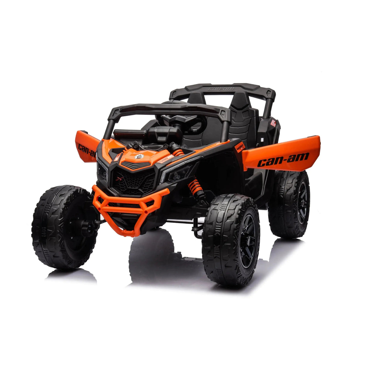 24V Can-Am Maverick 1-Seater 4X4 Kids UTV with EVA Tires, LED Lights, Music, Remote