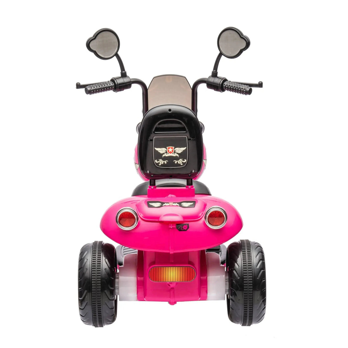 12V 35W Kids 3-Wheel Chopper-Style Cruiser Ride-On Motorcycle with LED Lights