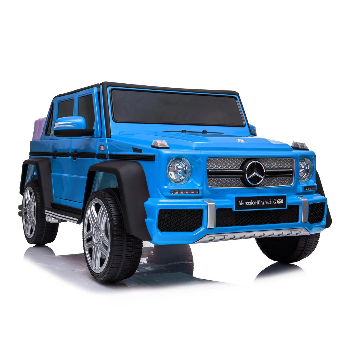 12V Mercedes Maybach G650 Landaulet 1-Seater 4X4 Ride-On Truck with EVA Tires, LED Lights, Music, Remote