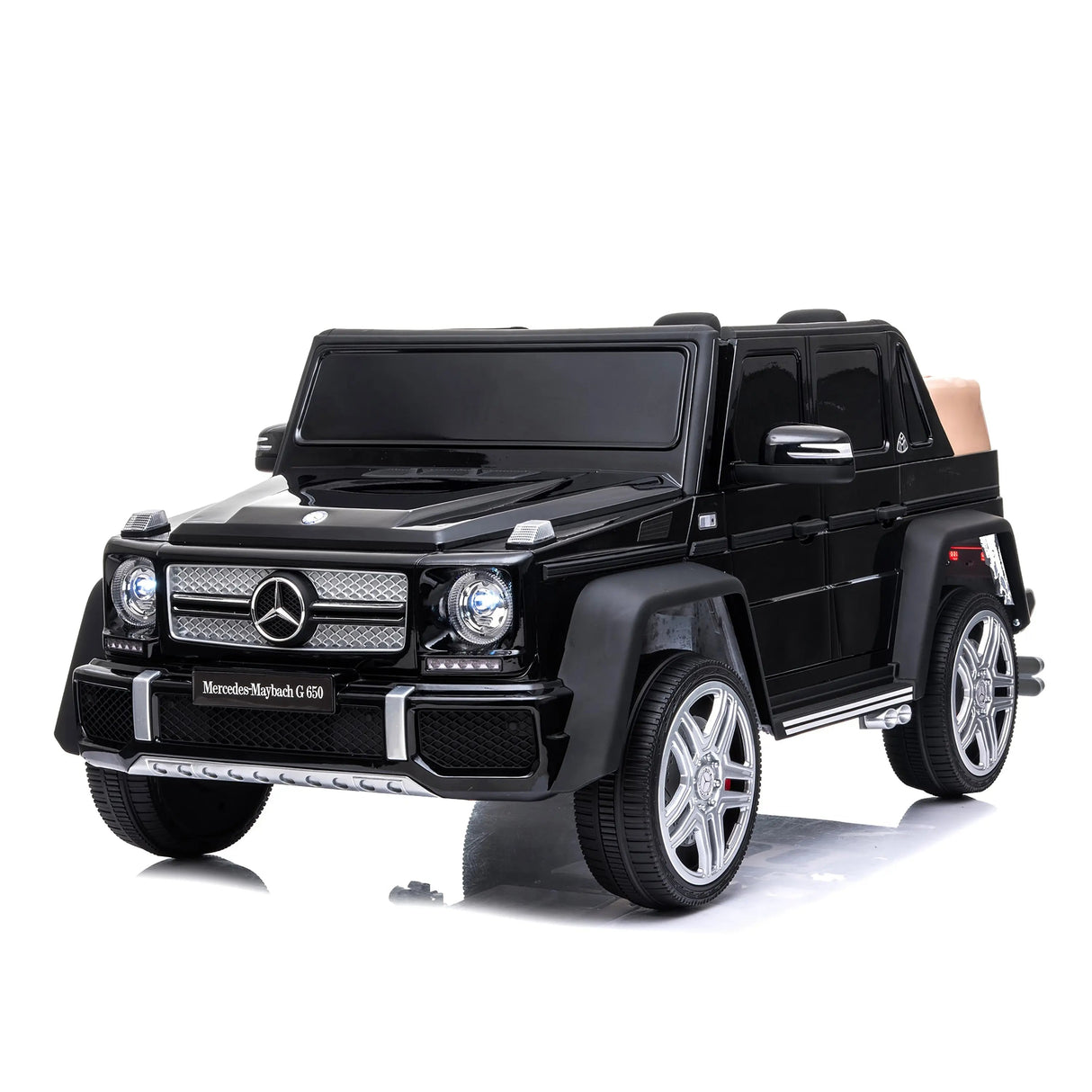 12V Mercedes Maybach G650 Landaulet 1-Seater 4X4 Ride-On Truck with EVA Tires, LED Lights, Music, Remote