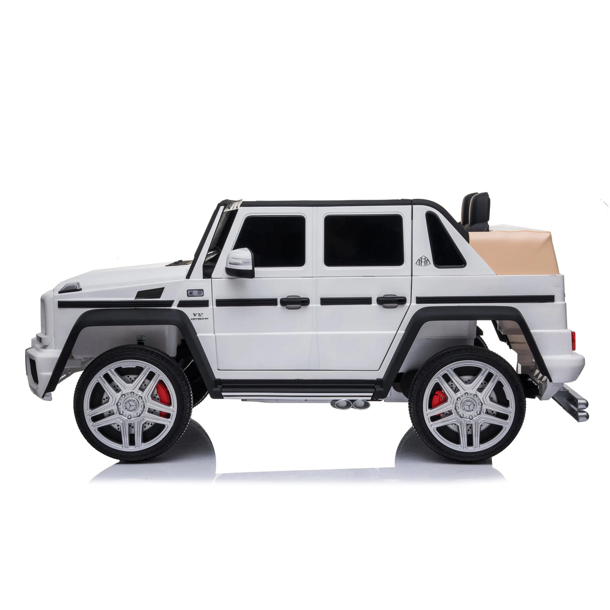12V Mercedes Maybach G650 Landaulet 1-Seater 4X4 Ride-On Truck with EVA Tires, LED Lights, Music, Remote
