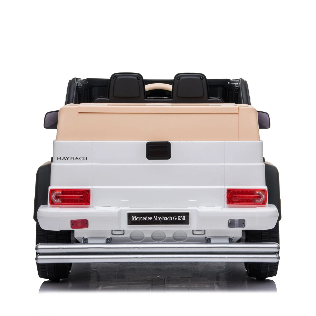 12V Mercedes Maybach G650 Landaulet 1-Seater 4X4 Ride-On Truck with EVA Tires, LED Lights, Music, Remote