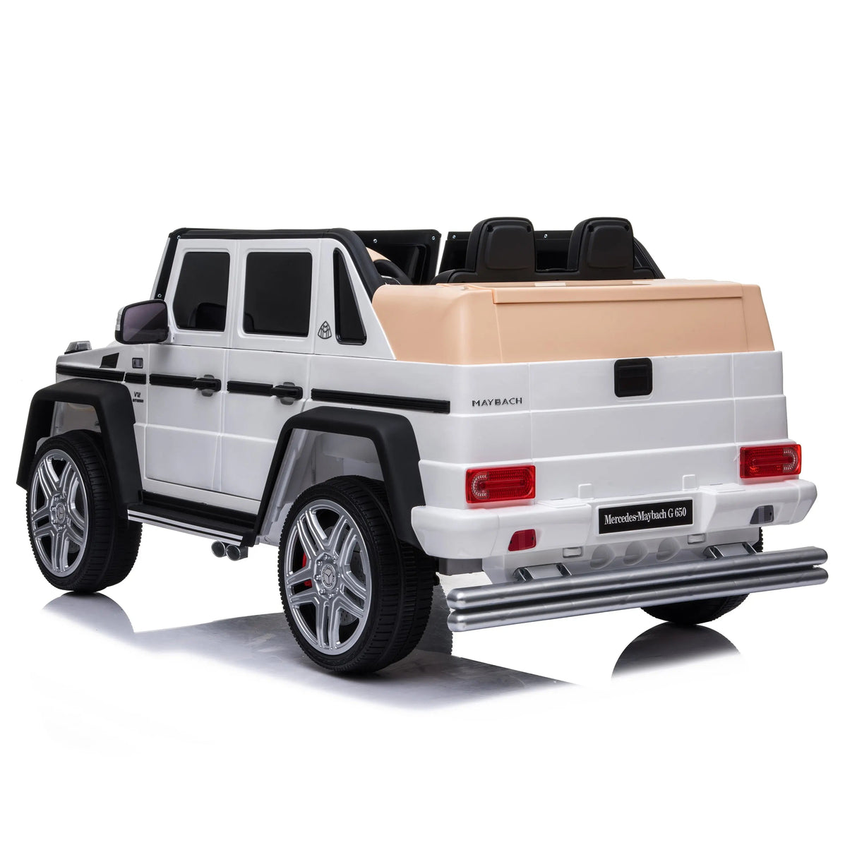 12V Mercedes Maybach G650 Landaulet 1-Seater 4X4 Ride-On Truck with EVA Tires, LED Lights, Music, Remote