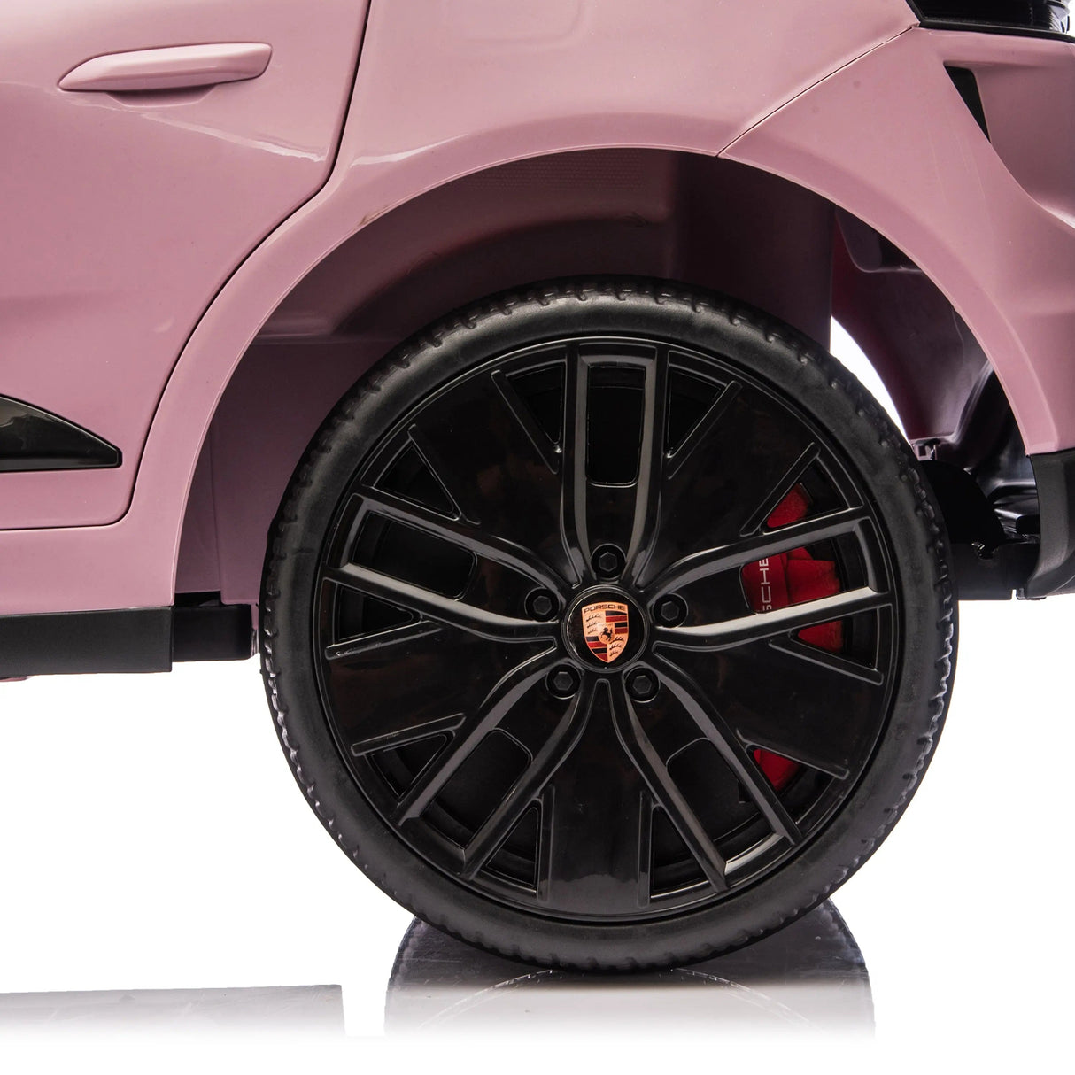 24V Porsche Macan Turbo EV Ride-On SUV with EVA Tires, LED Lights, Music, Remote