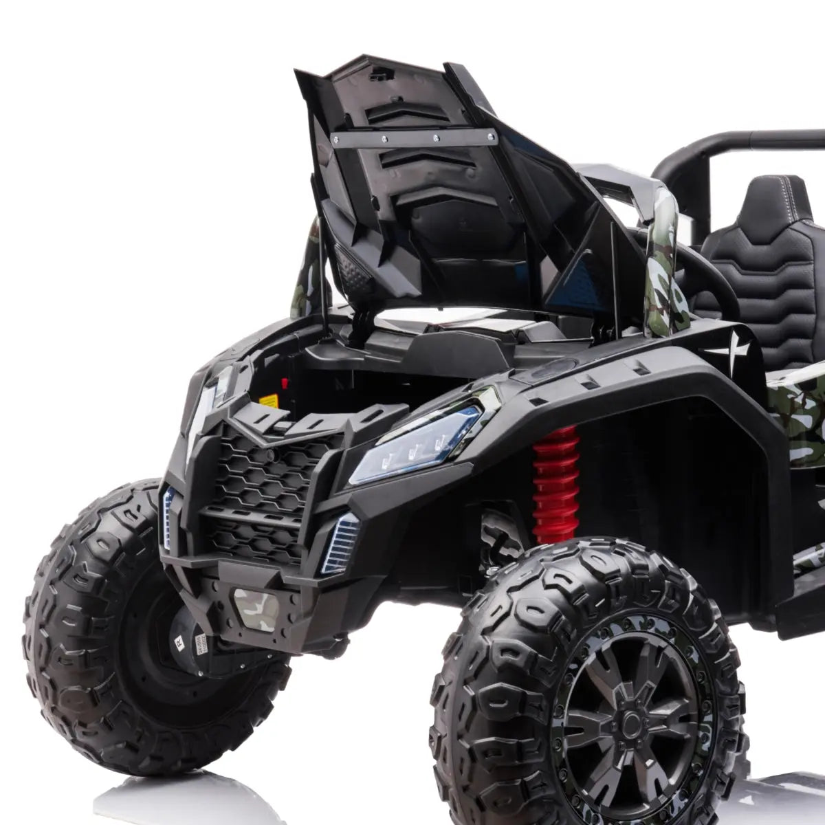 24V Dune Buggy Buccaneer 2-Seater 4X4 Ride-On UTV with EVA Tires, LED Lights, Music, Remote
