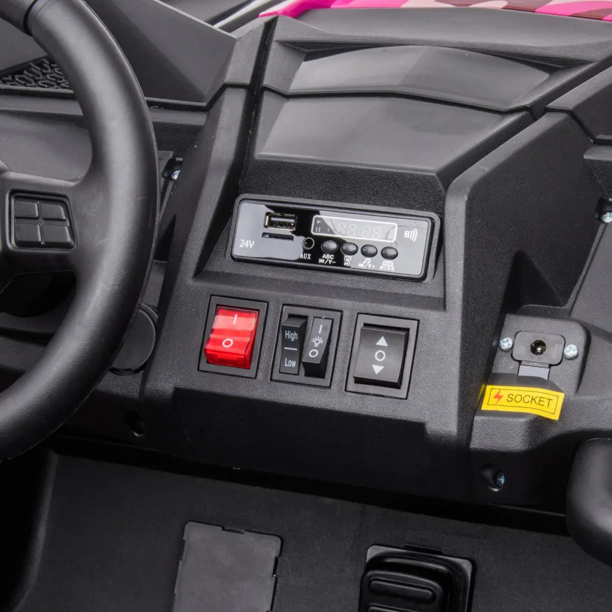 24V Dune Buggy Buccaneer 2-Seater 4X4 Ride-On UTV with EVA Tires, LED Lights, Music, Remote