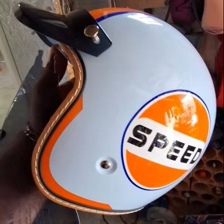 The Street King - Vintage Open Face Helmet - DOT & ECE Approved