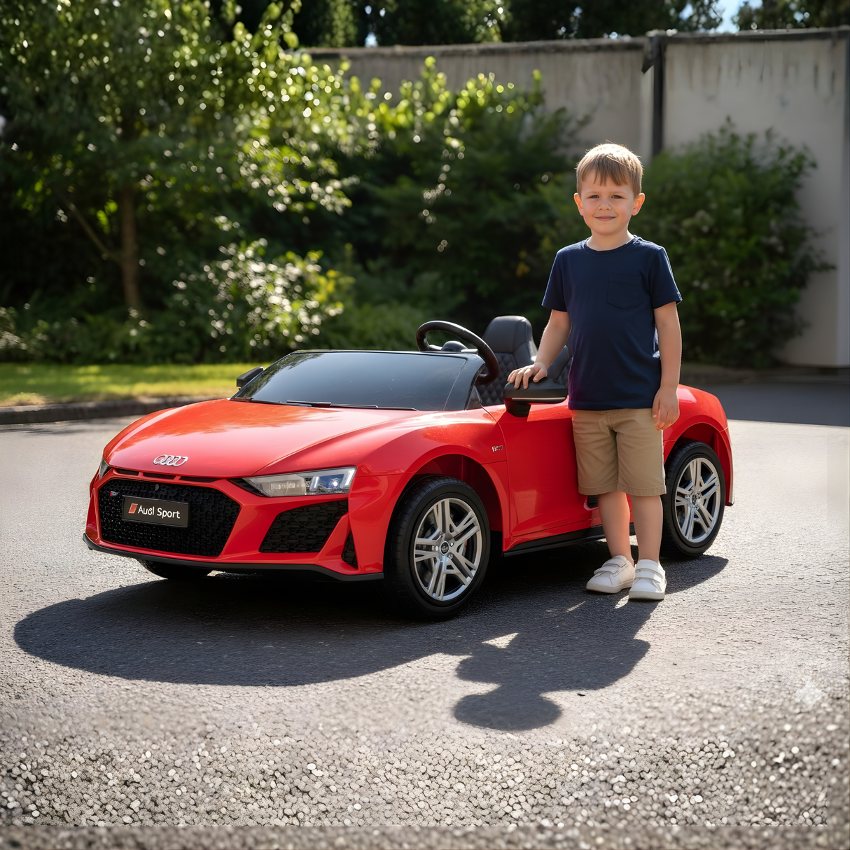 Red 24V/200W Giant Limited Edition Audi R8 Spyder 2 Seater Ride on Car