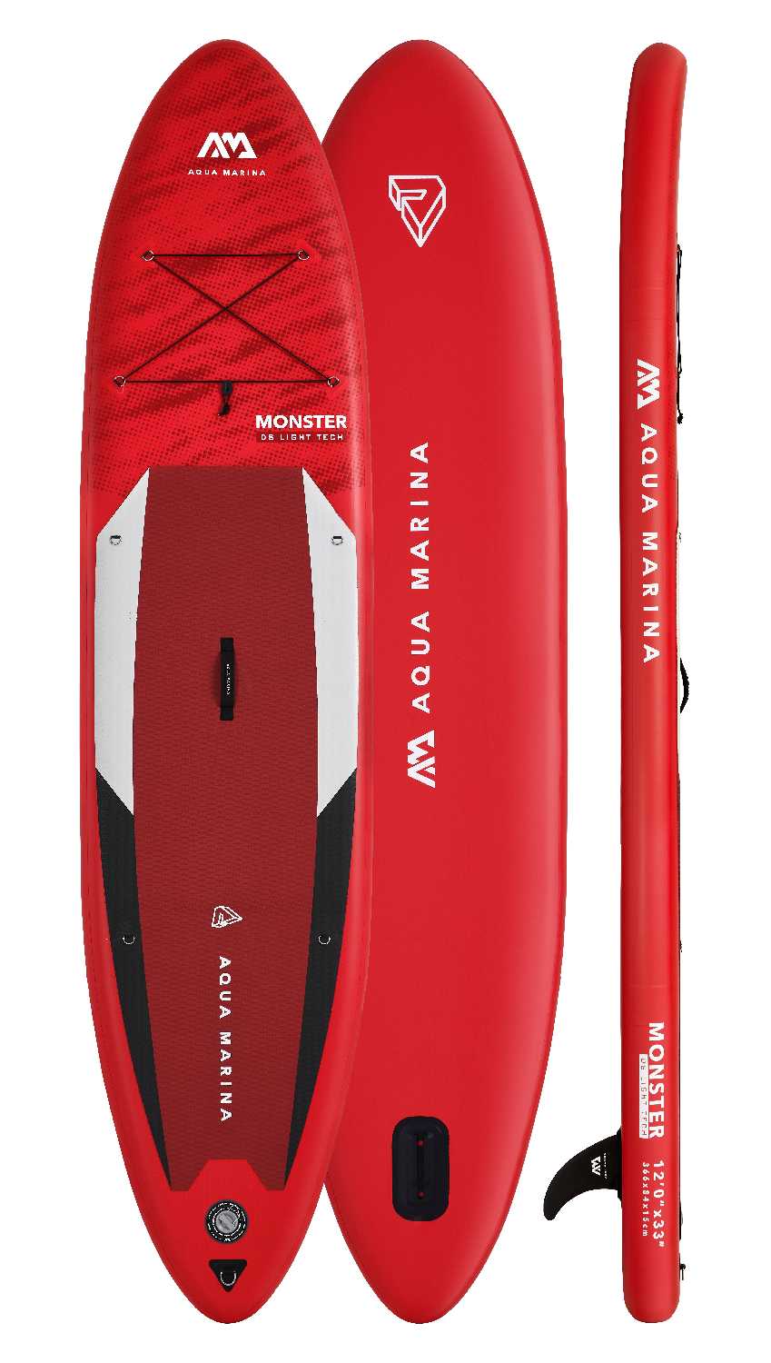 Aqua Marina MONSTER 12'0" Inflatable Paddle Board All-Around SUP
