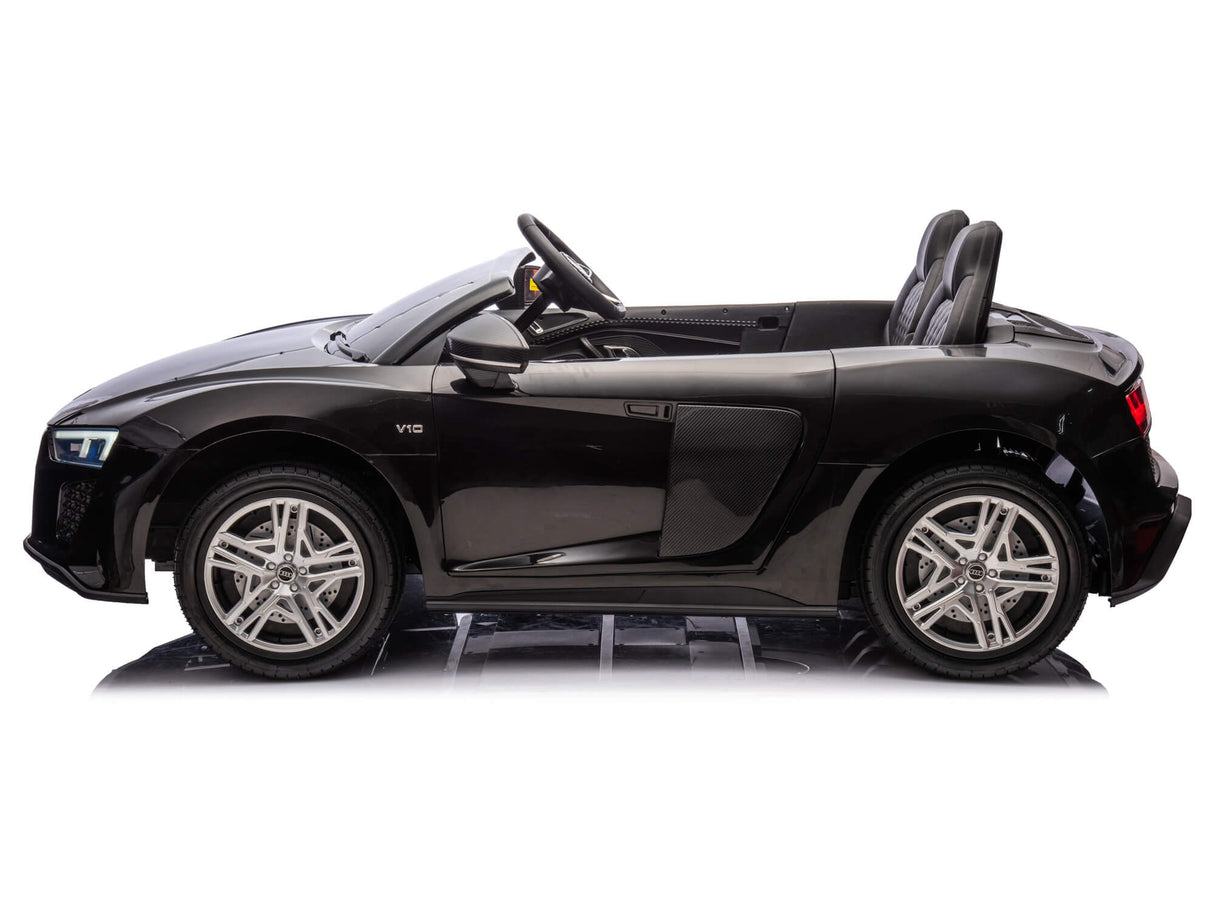Black 24V/200W Giant Limited Edition Audi R8 Spyder 2 Seater Ride on Car