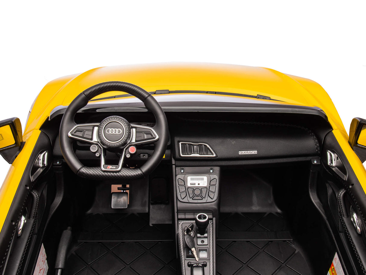 Black 24V/200W Giant Limited Edition Audi R8 Spyder 2 Seater Ride on Car