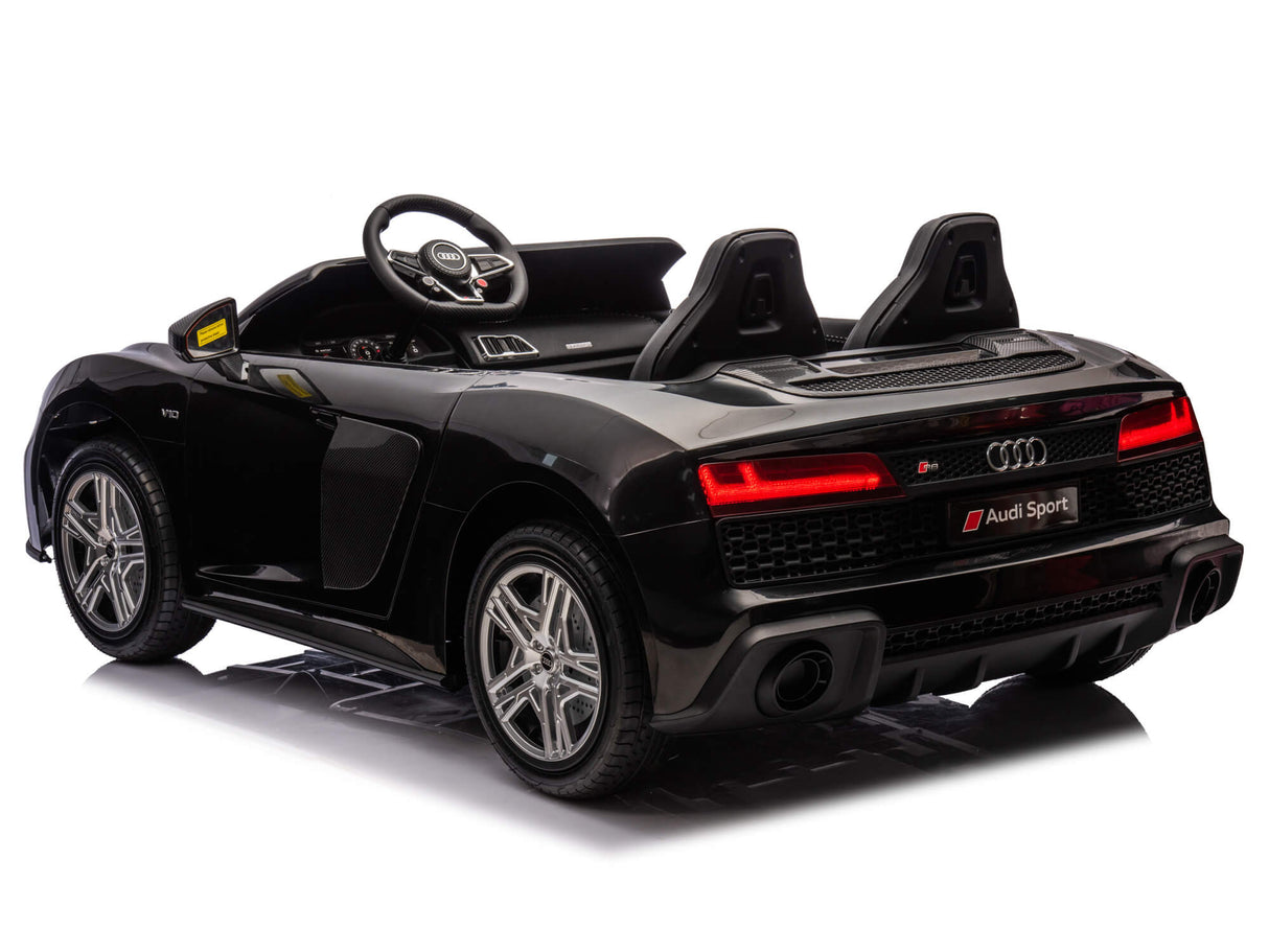 Black 24V/200W Giant Limited Edition Audi R8 Spyder 2 Seater Ride on Car