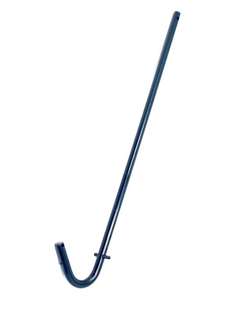 The 12V Mercedes GTR Steering Shaft is a long, slender metal pipe with a J-shaped curve and a small perpendicular pin, displayed against a white background. For inquiries or more details, please contact us.
