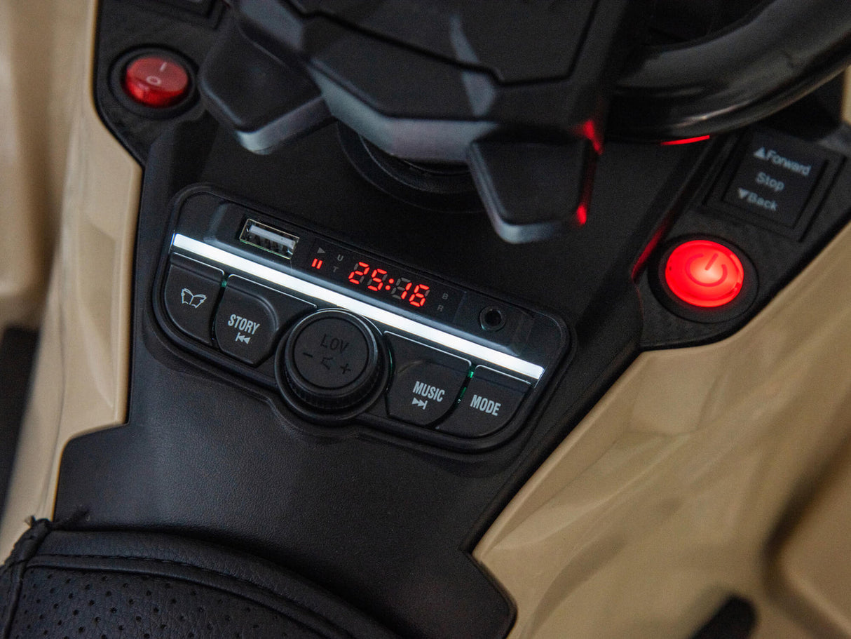 Camel 24V Premium Edition Can-Am Outlander 4WD Ride-On Quad ATV for 2 Kids