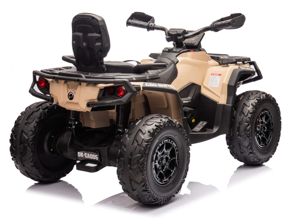 Camel 24V Premium Edition Can-Am Outlander 4WD Ride-On Quad ATV for 2 Kids