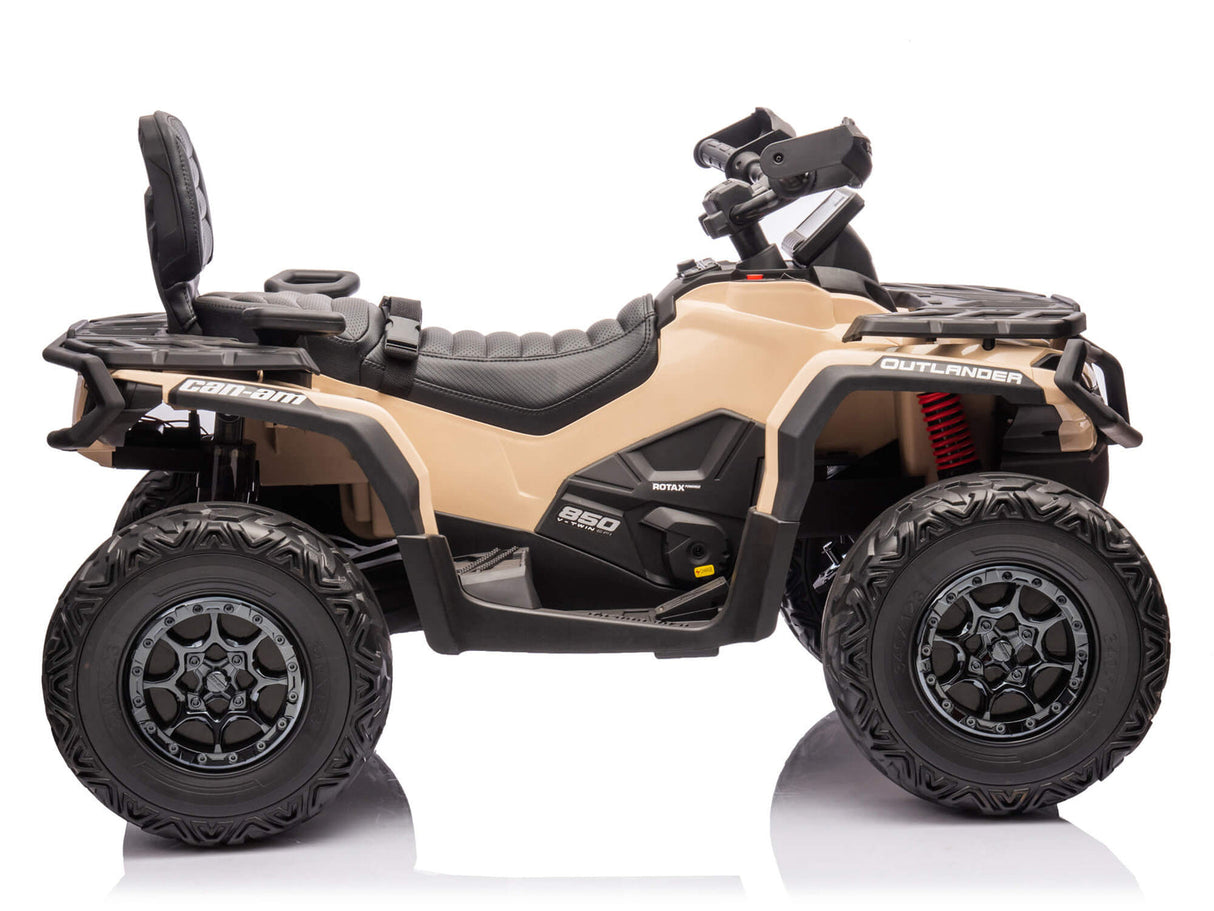 Camel 24V Premium Edition Can-Am Outlander 4WD Ride-On Quad ATV for 2 Kids