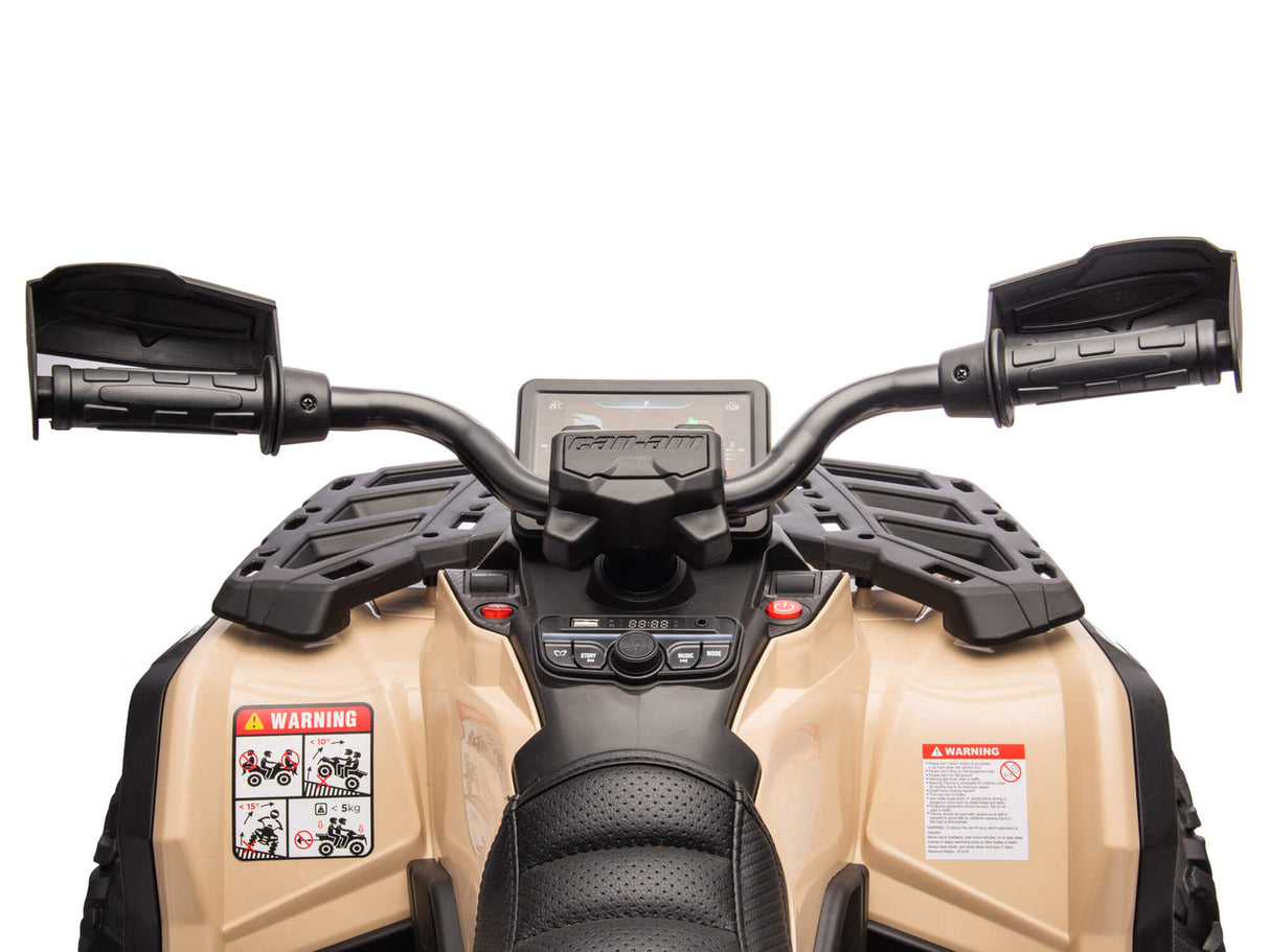 Camel 24V Premium Edition Can-Am Outlander 4WD Ride-On Quad ATV for 2 Kids