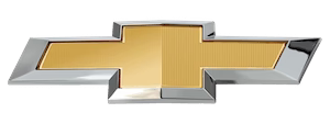Chevrolet gold bowtie logo with a silver border.