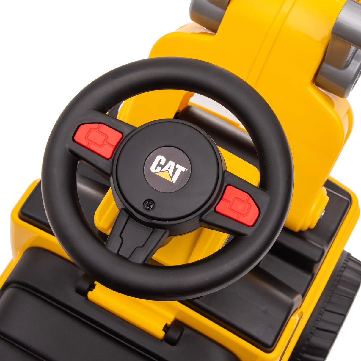 Toddlers Foot-to-Floor CAT Ride-On Excavator with Storage, Sound