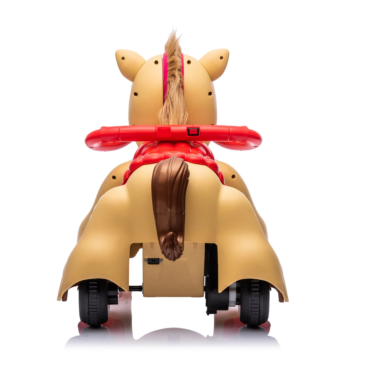 6V Toddlers Interactive 1-Seater Pony Ride-On with Lights, Sound