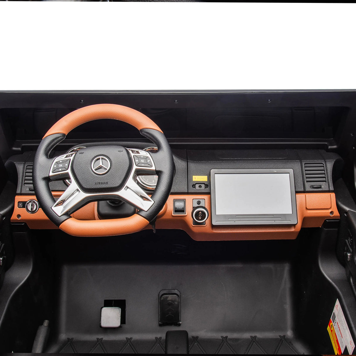 24V 200W Kids Mercedes-Benz Maybach 2-Seater Ride-On SUV with Air-Filled Rubber Tires, Music, Remote